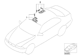 Diagram for 1996 BMW 740iL Interior Light Bulb - 63312279833