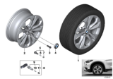 Diagram for 2020 BMW X1 Alloy Wheels - 36116856065