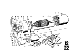 Diagram for 1978 BMW 320i Starter Brush - 12411357116