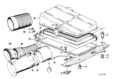 Diagram for 1983 BMW 733i Air Intake Coupling - 13711287327