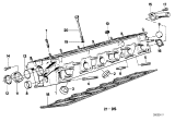 Diagram for 1983 BMW 528e Cylinder Head Gasket - 11121722734