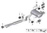 Diagram for BMW 328i xDrive Tail Pipe - 18307572671
