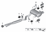 Diagram for 2010 BMW 328i Exhaust Pipe - 18307572671