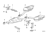 Diagram for 1996 BMW 840Ci Exhaust Resonator - 18121742340