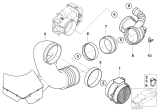 Diagram for 2002 BMW 330Ci Mass Air Flow Sensor - 13627567451