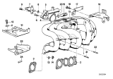 Diagram for BMW 325e Intake Manifold Gasket - 11611717286