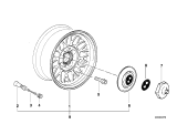 Diagram for BMW 850i Alloy Wheels - 36111181919