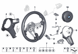 Diagram for BMW 528i xDrive Steering Wheel - 32307851230