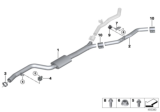 Diagram for BMW X7 Exhaust Resonator - 18308487382