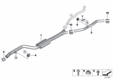 Diagram for 2020 BMW X5 Muffler - 18307935438