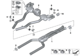 Diagram for BMW M5 Exhaust Pipe - 18308071158
