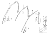 Diagram for 2006 BMW 750i Door Moldings - 51337042186