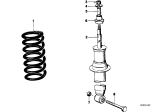 Diagram for 1976 BMW 530i Shock Absorber - 33521113016