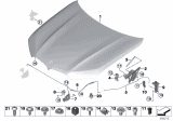 Diagram for BMW X6 Hood Cable - 51237418204