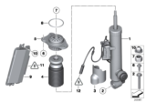 Diagram for BMW 550i GT xDrive Shock And Strut Mount - 33506781683