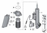 Diagram for BMW 550i GT Shock Absorber - 37126796944