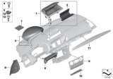 Diagram for 2010 BMW 128i Steering Column Cover - 51459121731
