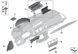 Diagram for 2010 BMW 135i Steering Column Cover - 51459121731