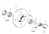 Diagram for 1976 BMW 2002 Wheel Bearing - 31211101115