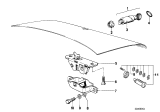 Diagram for 1982 BMW 733i Door Lock Cylinder - 51241858614