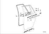 Diagram for 1995 BMW 525i Weather Strip - 51228102826