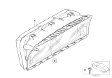 Diagram for 2005 BMW 760i Instrument Cluster - 62119140814