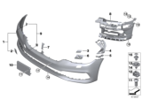 Diagram for BMW 530i xDrive Bumper Reflector - 63147349128