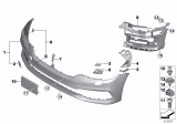 Diagram for 2017 BMW 530i Bumper Reflector - 63147349128