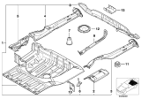 Diagram for 2002 BMW 540i Floor Pan - 41128209455