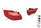 Diagram for 2019 BMW 340i GT xDrive Back Up Light - 63217417475