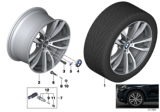 Diagram for 2017 BMW X6 Alloy Wheels - 36117846790