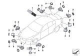Diagram for BMW X6 M Parking Assist Distance Sensor - 66208065249