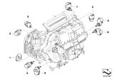 Diagram for BMW 528i HVAC Heater Blend Door Actuator - 64116942987