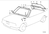 Diagram for 1985 BMW 735i Weather Strip - 51311871254