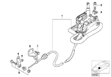 Diagram for BMW 740i Automatic Transmission Shifter - 25161423750