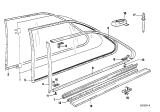 Diagram for 1980 BMW 320i Weather Strip - 51361827269