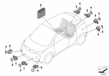 Diagram for 2016 BMW i3 Parking Assist Distance Sensor - 66209302556