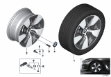 Diagram for 2019 BMW 540i Alloy Wheels - 36116868047