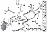 Diagram for 2014 BMW 550i xDrive Oil Cooler Hose - 17227605011