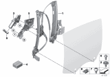 Diagram for 2014 BMW M6 Window Regulator - 51357311597