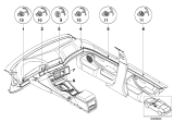 Diagram for BMW 530i Dash Panel Vent Portion Covers - 51168386924