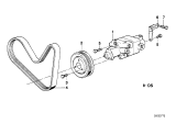 Diagram for BMW 735i Serpentine Belt - 11231709638