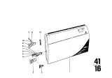 Diagram for 1969 BMW 2800 Door Check - 41510392328