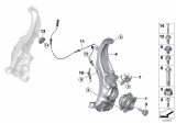 Diagram for 2018 BMW 530e Steering Knuckle - 31206884386