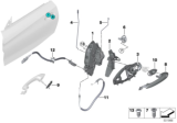 Diagram for BMW 228i xDrive Gran Coupe Door Lock Cylinder - 51219881777