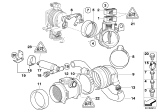 Diagram for BMW 525iT Throttle Position Sensor - 13631703562