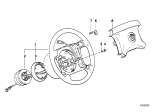 Diagram for 1992 BMW M5 Steering Wheel - 32341159786