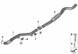 Diagram for 2015 BMW 435i Gran Coupe Exhaust Pipe - 18307633096