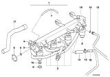 Diagram for 1998 BMW 318i Fuel Rail - 13531433520