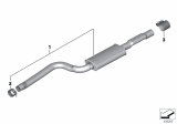 Diagram for 2017 BMW X5 Muffler - 18308635781